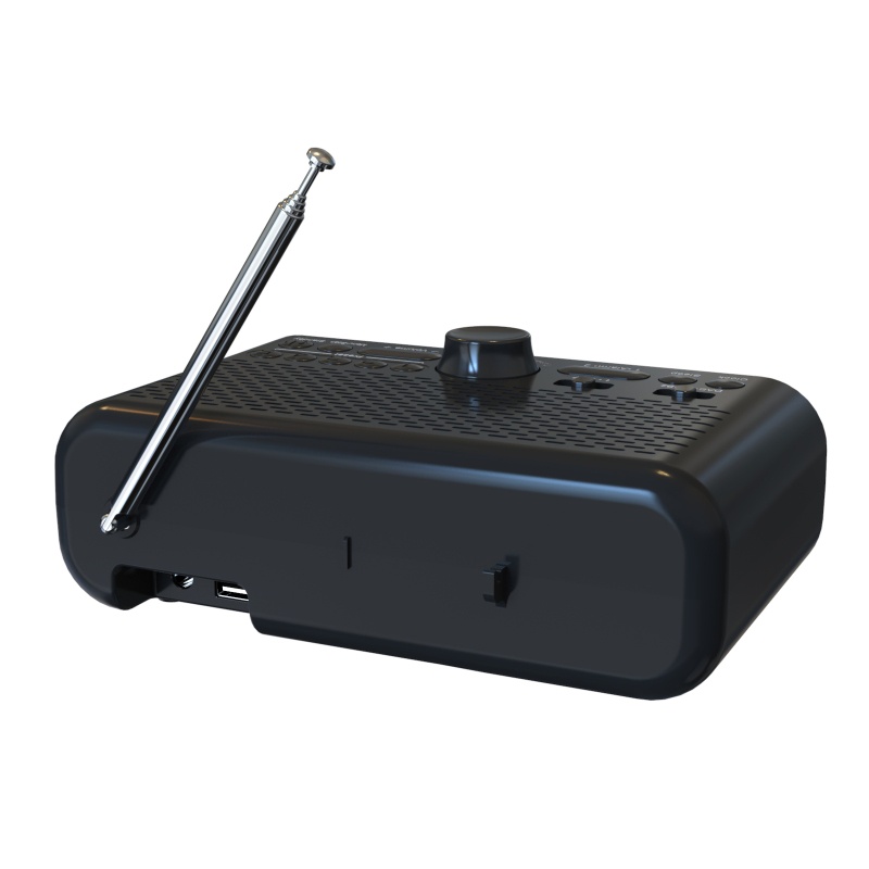 Radio FM Âm Thanh Siêu Trầm Màu Đen Sử Dụng Lâu Dài Cho Đầu Giường