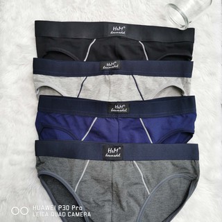 Combo 3 quần sịp nam tam giác HM 100% cotton xuất khẩu