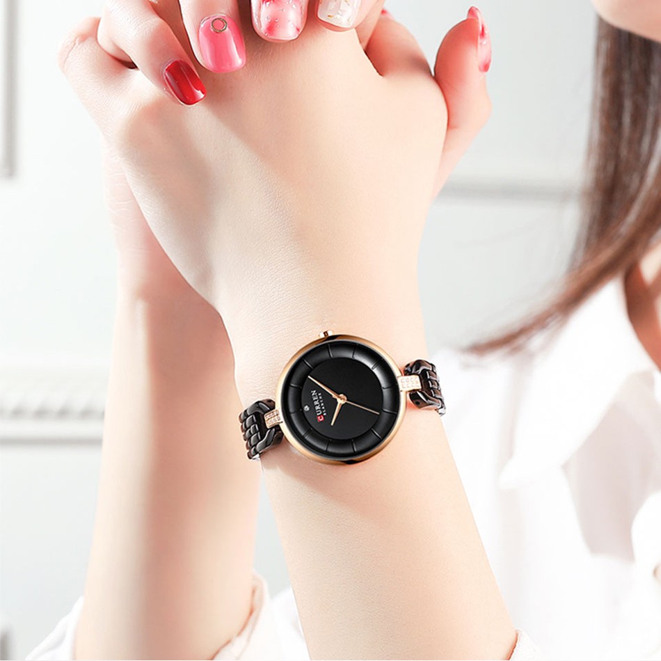 Đồng Hồ Quartz CURREN 9052 Chống Thấm Nước Chất Liệu Thép Không Gỉ Sang Trọng