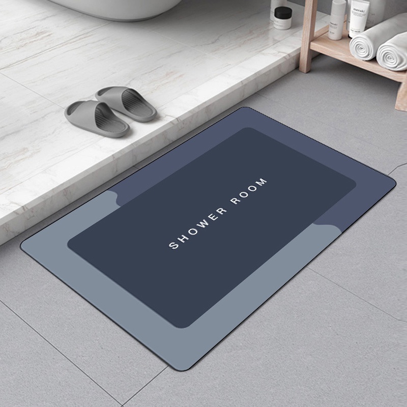 Thảm lót cửa chùi chân NAFENA thấm hút nước chống trượt cho phòng tắm/phòng ngủ