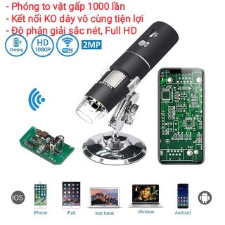 Kính hiển vi Wifi Zoom 1000 lần Full HD