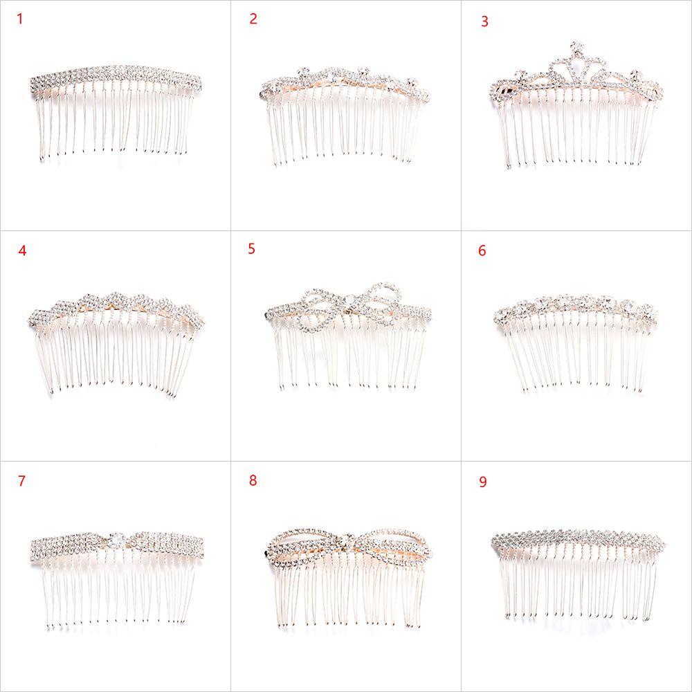 Trâm Cài Tóc Handmade Cho Cô Dâu|Kẹp Tóc Hình Vương Miện Có Đính Đá