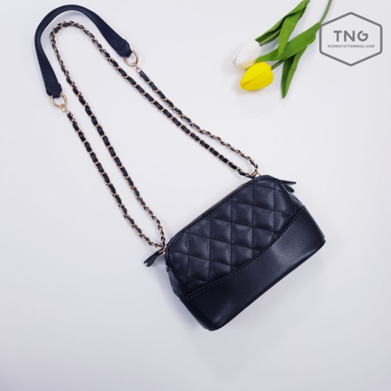 [BÁN SỈ] Túi Xách Nữ Đeo Chéo 2 Ngăn Khóa Hến NGOCTRINH - Size 20 - Hình Thật