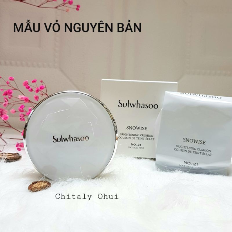 🌸[NGUYÊN BẢN] Phấn nước Sulwhasoo snowies Brightening cushion 1 hộp kèm 1 lõi