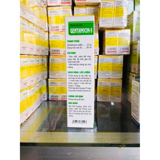 Gentamycin-5 - Giúp hết viêm loét da, đau mắt