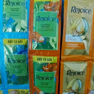 Dầu Gội/Dầu Xả REJOICE Siêu Mượt/ Làm Sạch Gàu Dây 6ml x 12 Gói