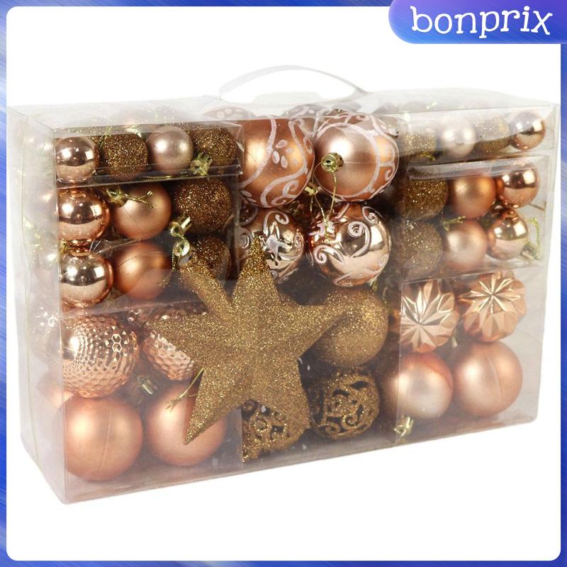 Set 100 Trái Châu Màu Đỏ Trang Trí Cây Thông Noel