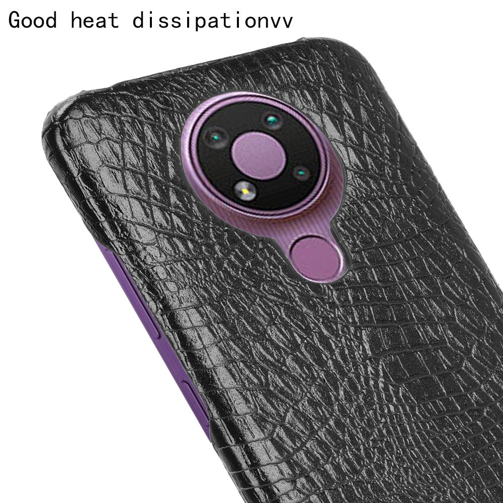 Ốp Lưng Da Pu Giả Da Cá Sấu Cho Nokia 3.4