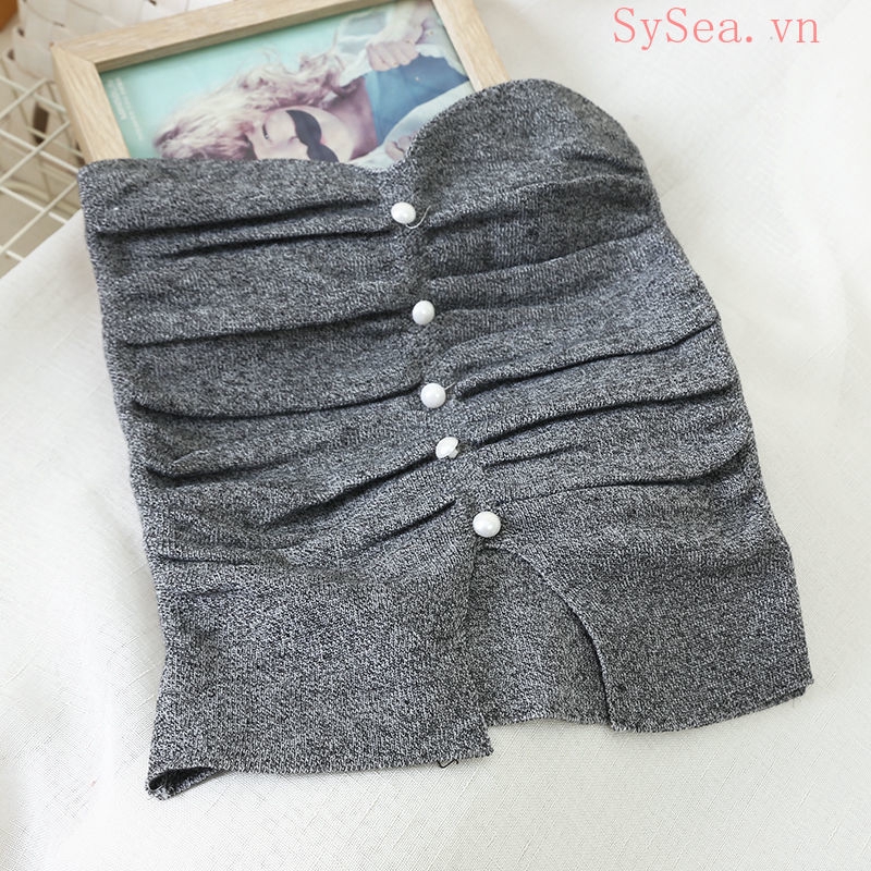 Áo ống dệt kim thiết kế quyến rũ cho nữ