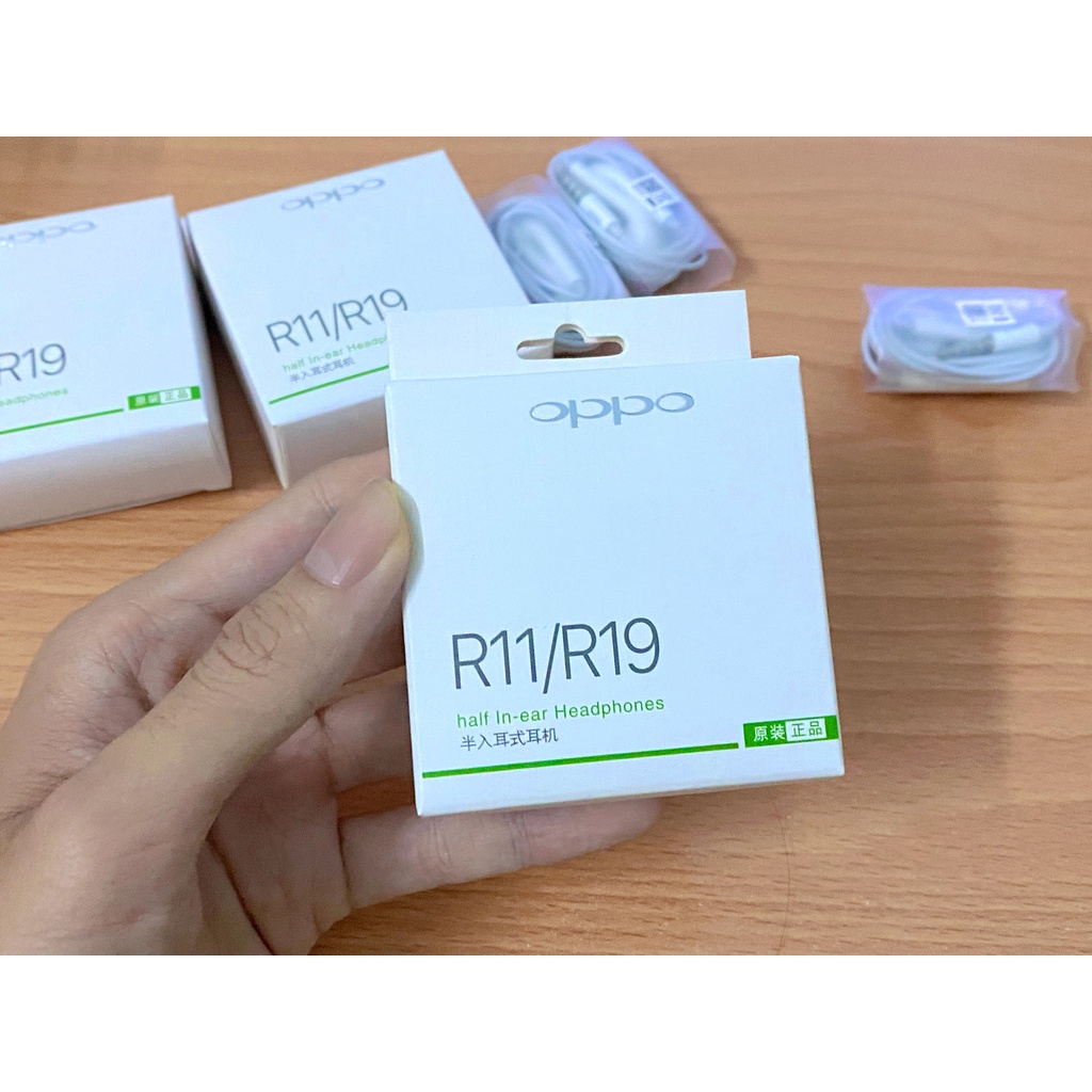 Tai Nghe Điện Thoại OPPO Cổng 3.5mm Có Mic Thoại  Âm Hay Bass Ấm - Hàng Fullbox Freeship Bảo Hành 12 Tháng