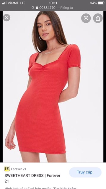🔆🔆 ĐẦM MINI BODY SWEATHEART F21