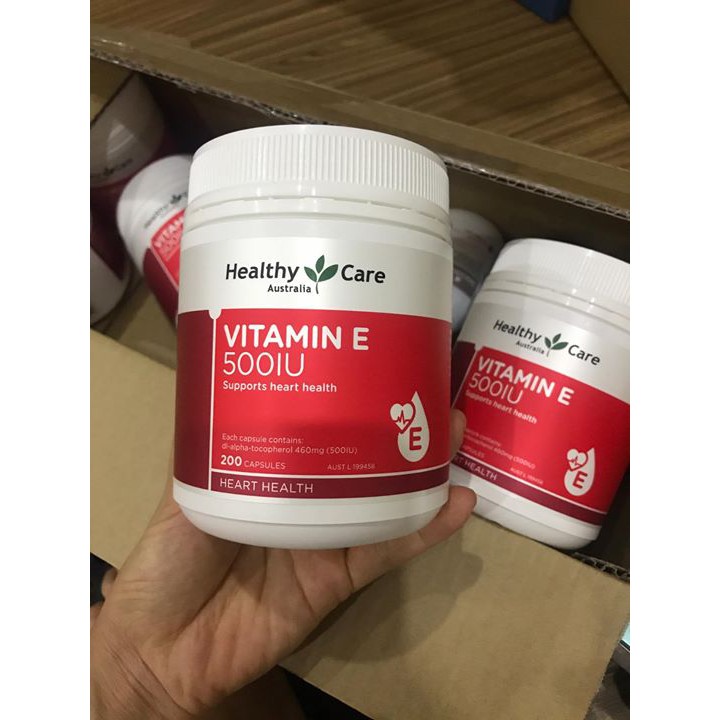 Viên Healthy Care Vitamin E 500IU 200 viên Úc, date xa | Thế Giới Skin Care