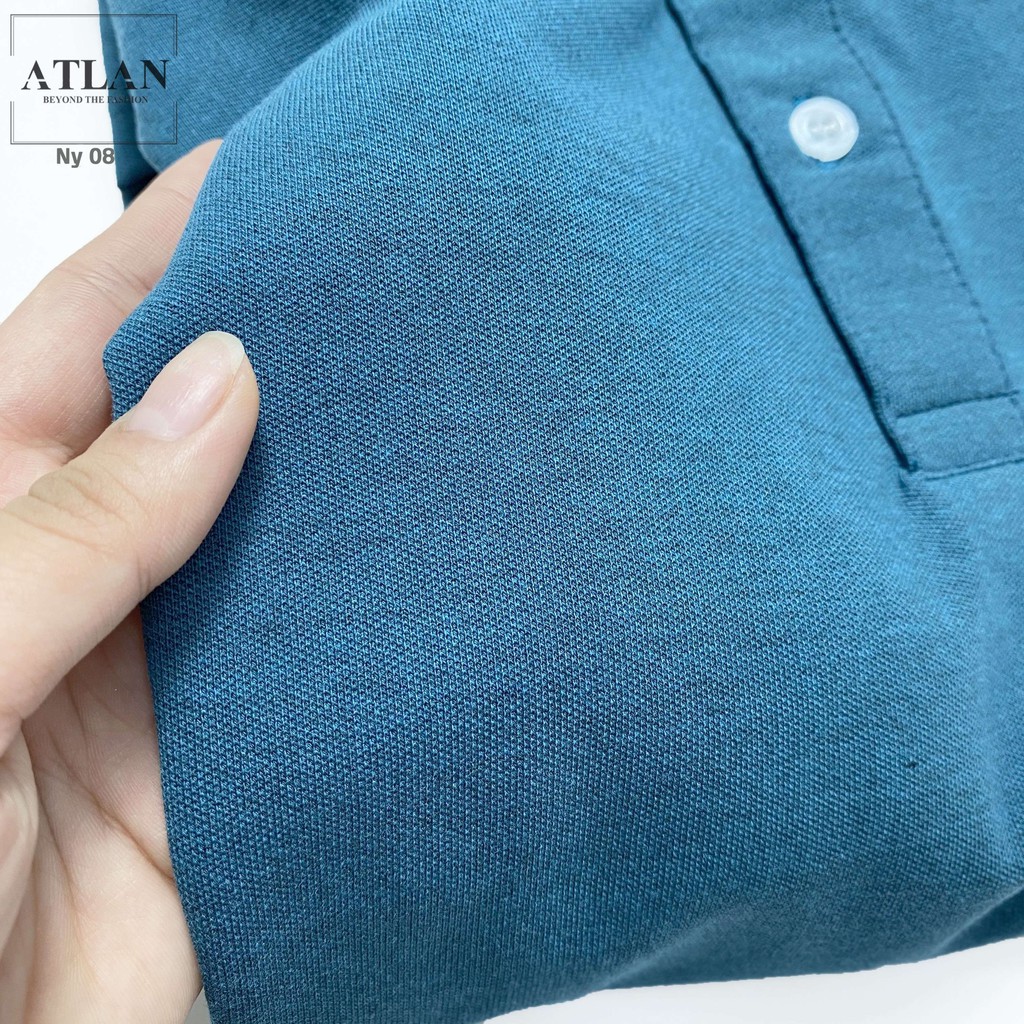 Thời Trang Nam 💖 𝘍𝘳𝘦𝘦𝘴𝘩𝘪𝘱 💖 Áo Polo Nam Cotton Xanh Coban Đốm Đen - NY8 | BigBuy360 - bigbuy360.vn