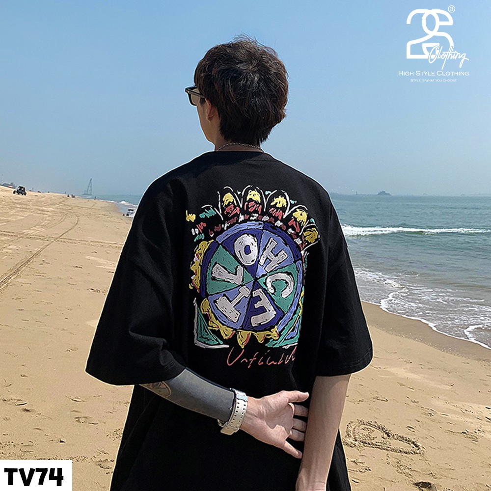 Áo Thun Tay Lỡ 2s Clothing Áo Phông Basic Unisex Nam Nữ Cotton Oversize Form Rộng Giá Rẻ In Hình Ký Tự La Mã  Chất TV74