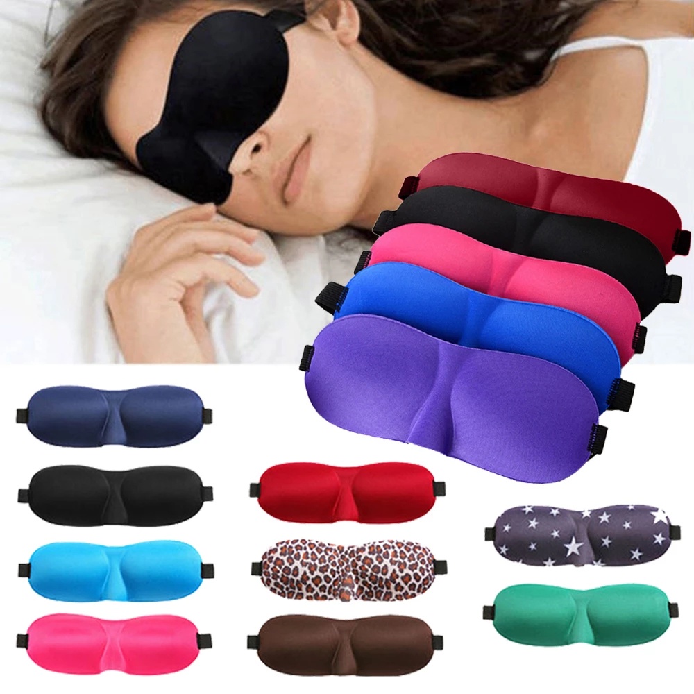 1 Miếng Bịt Mắt Ngủ 3D Mềm Mại Nhỏ Gọn Dành Cho Nam Nữ Mang Đi Du Lịch