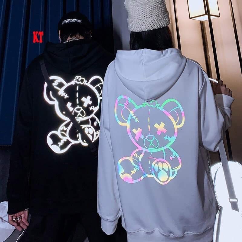 (sale ) Áo hooide gấu ngồi XX phản quang lưng KT12 (tuyển sỉ và đại lý )