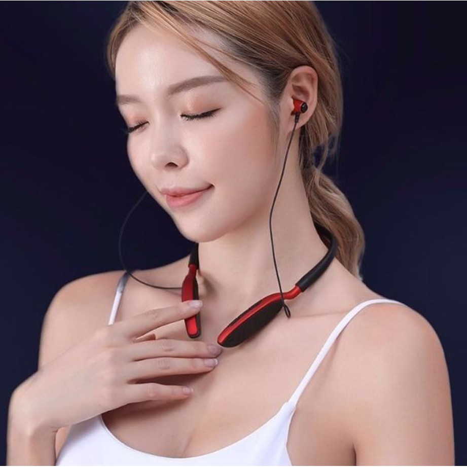 Tai Nghe Wireless D01 Bluetooth 5.0 Âm Thanh Cực Hay-Tai nghe thể thao bluetooth 5.0 PIN TRÂU D01