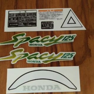 Bộ tem honda Spacy màu trắng