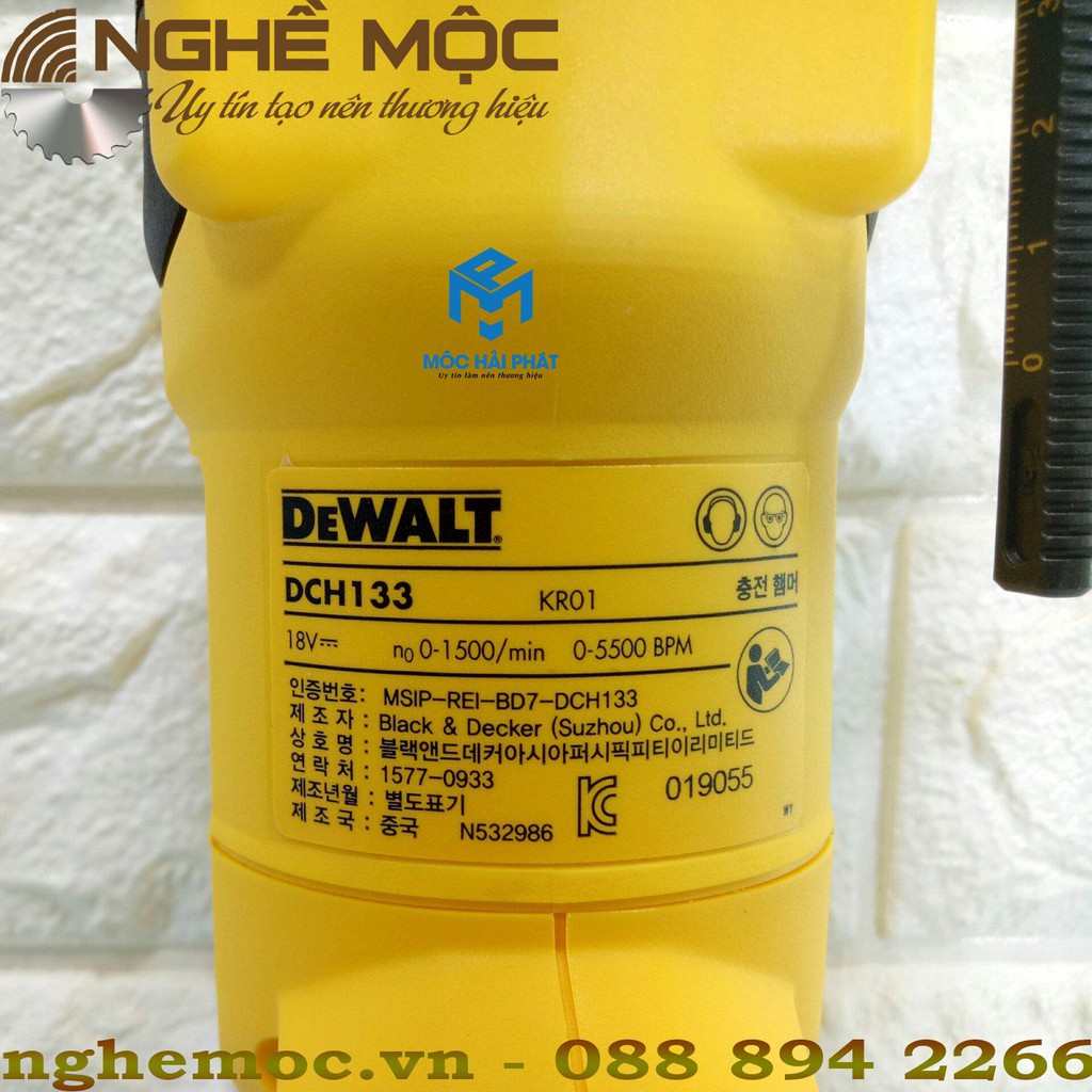 Khoan betong đục bê tông pin DEWALT DCH133 18V 133 chính hãng Nghề mộc