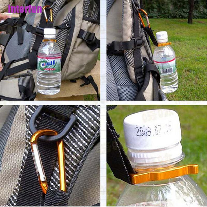 Bộ 2 Giá Đỡ Bình Nước Có Móc Kẹp Tiện Dụng Khi Đi Cắm Trại