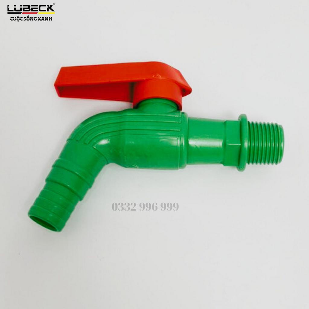 Vòi nước - vòi hồ bằng nhựa PVC loại dày màu xanh có thể gạt 2 chiều - Lubeck