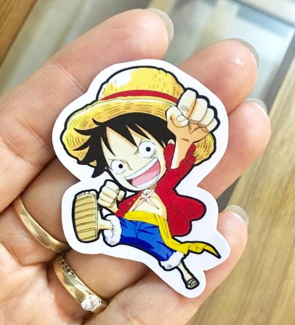 30 Ảnh sticker anime onepiece bóc dán khác nhau mẫu ngẫu nhiên