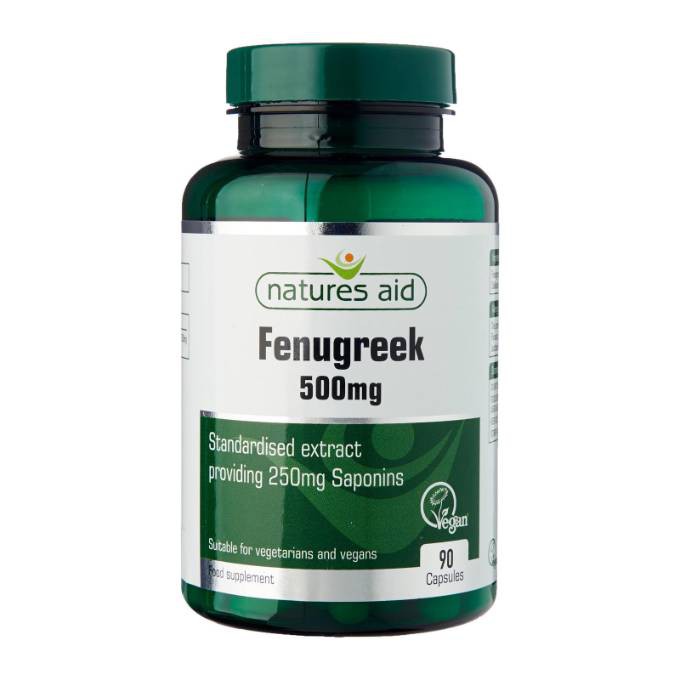 Viên uống lợi sữa Natures Aid Fenugreek 500mg hộp 90 viên