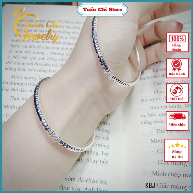 ⚡HÀNG SẴN⚡Lắc Tay Nữ, Vòng Tay Bạc Nữ, Kiểu Dáng Kiềng Đơn Giản, Dày Dặn