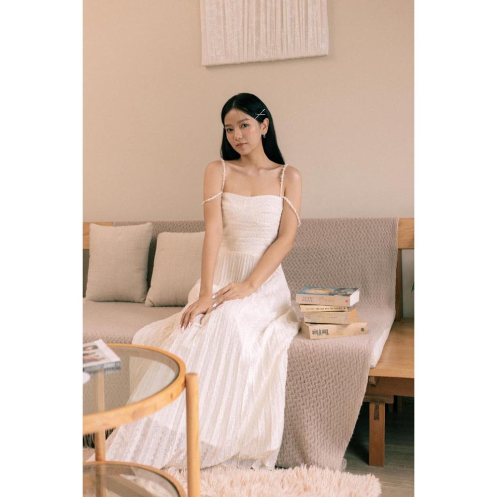 👗 fashion 👗 Đầm dự tiệc 2 dây thanh lịch Mimosa Flower [HÀNG CAO CẤP] fashion