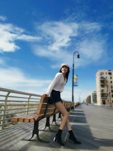 Boots zr cổ len 8cm gót tráng gương auth tuồn | BigBuy360 - bigbuy360.vn