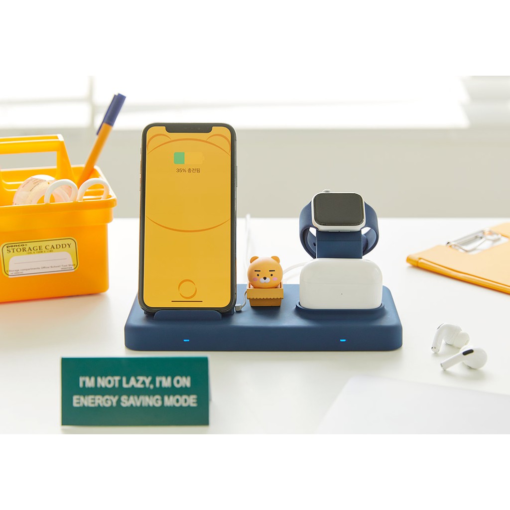 2in1 Wireless Charger&táo Watch Stand-Ryan&Choonsik | Bộ sạc ko dây 2in1 & Chân đế táo Watch