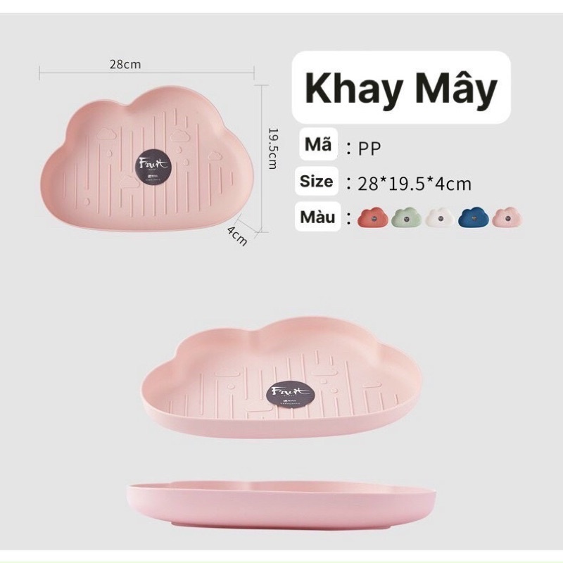 Khay ăn dặm hình đám mây