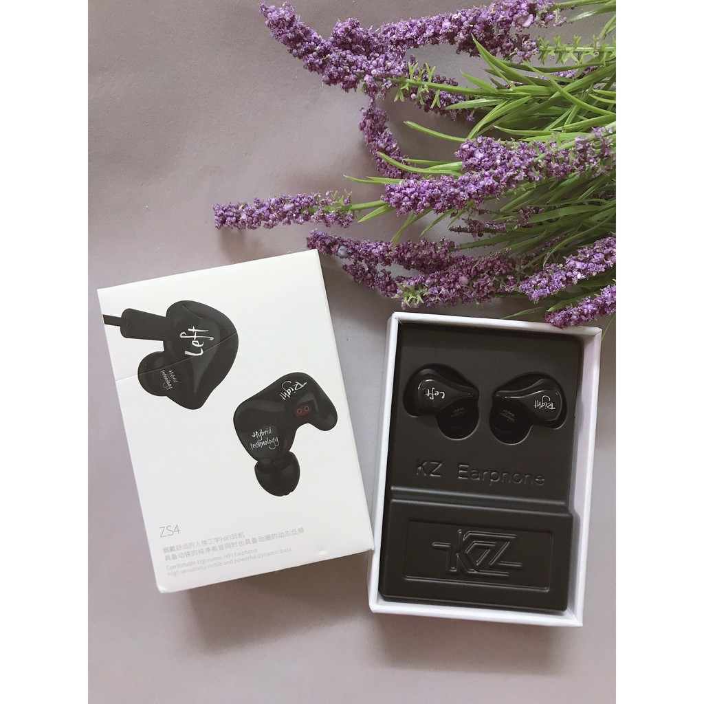 Tai Nghe KZ ZS4 HiFi Bass Có Micro Đàm Thoại