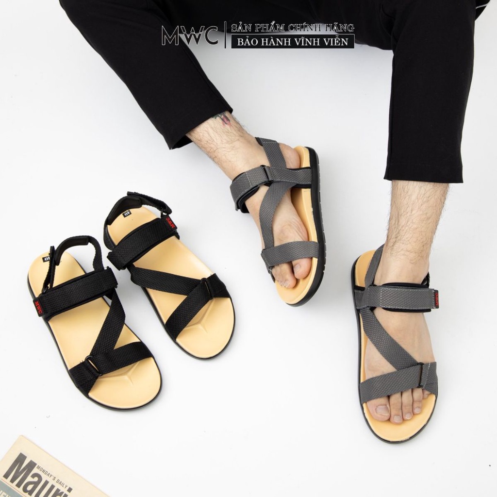 Giày Sandal Nam Dây chéo cách điệu MWC NASD- 7051