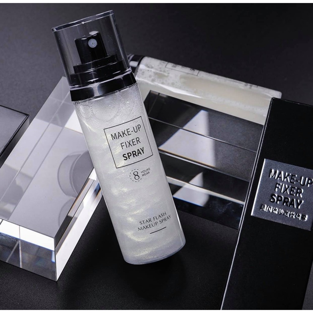 Xịt khoáng khóa lớp make up MAKEUP FIXER SPRAY, ÁNH NHŨ, giữ lớp trang điểm lâu trôi và cấp ẩm tức thì cho nàn da | BigBuy360 - bigbuy360.vn