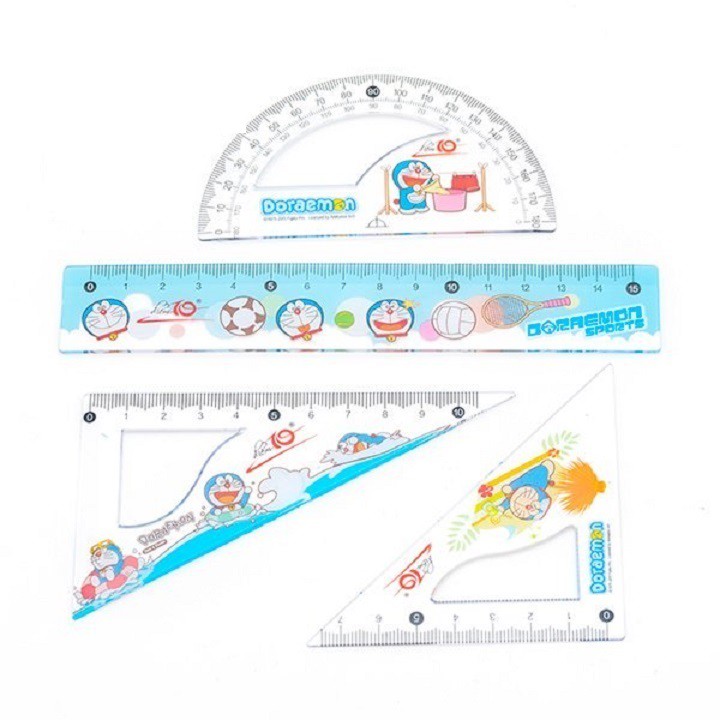 [Ship hỏa tốc] Bộ Thước Kẻ Doraemon 𝑻𝒉𝒊𝒆̂𝒏 𝑳𝒐𝒏𝒈 Điểm 10 TP-SR09/DO - ByLy Store