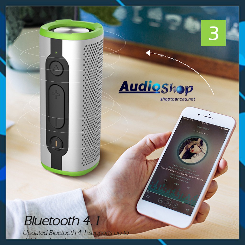 Loa bluetooth EBS 508cao cấp âm thanh BASS mạnh Loa không dây chống nước IPX7