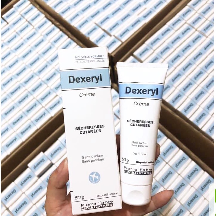 Kem Nẻ Dưỡng Ẩm Dexeryl Creme Pháp (50g+250g) Chống Da Nứt Nẻ Chàm Sữa Mẩn Ngứa Rôm Sảy Cho Trẻ Sơ Sinh Người Lớn