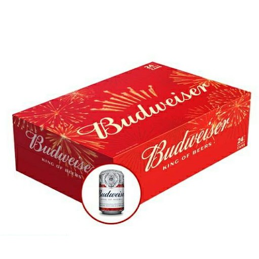 Bia Budweiser 330ml x 24lon [mẫu xuân 2021 ]