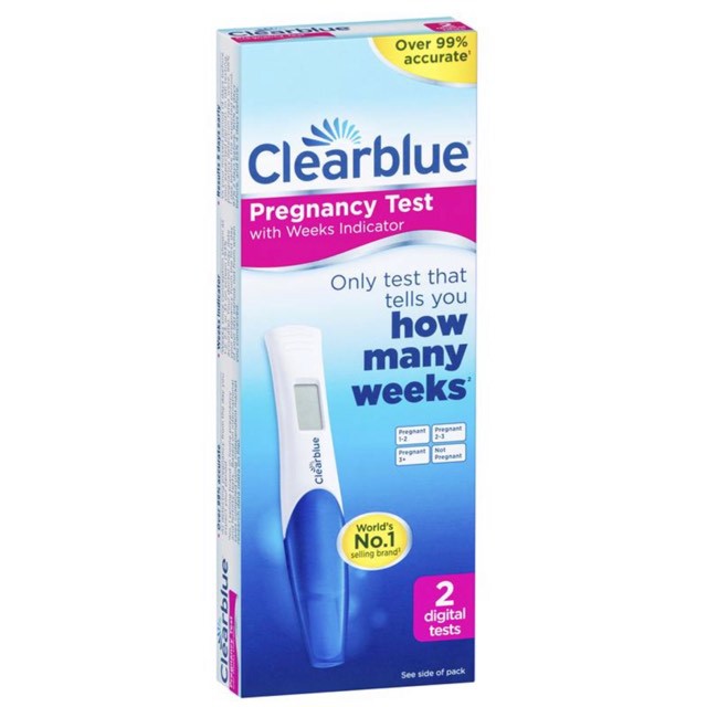 QUE THỬ THAI ĐIỆN TỬ HIỆN RÕ TUẦN THAI CLEARBLUE HOW MANY WEEKS