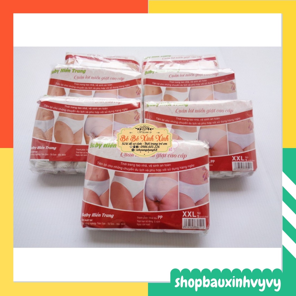 Bộ 5 quần lót giấy cao cấp