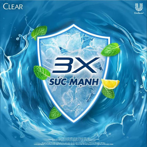 Dầu Gội Đầu Sạch Gầu Clear Mát Lạnh Bạc Hà, Nuôi dưỡng Da Đầu 880g