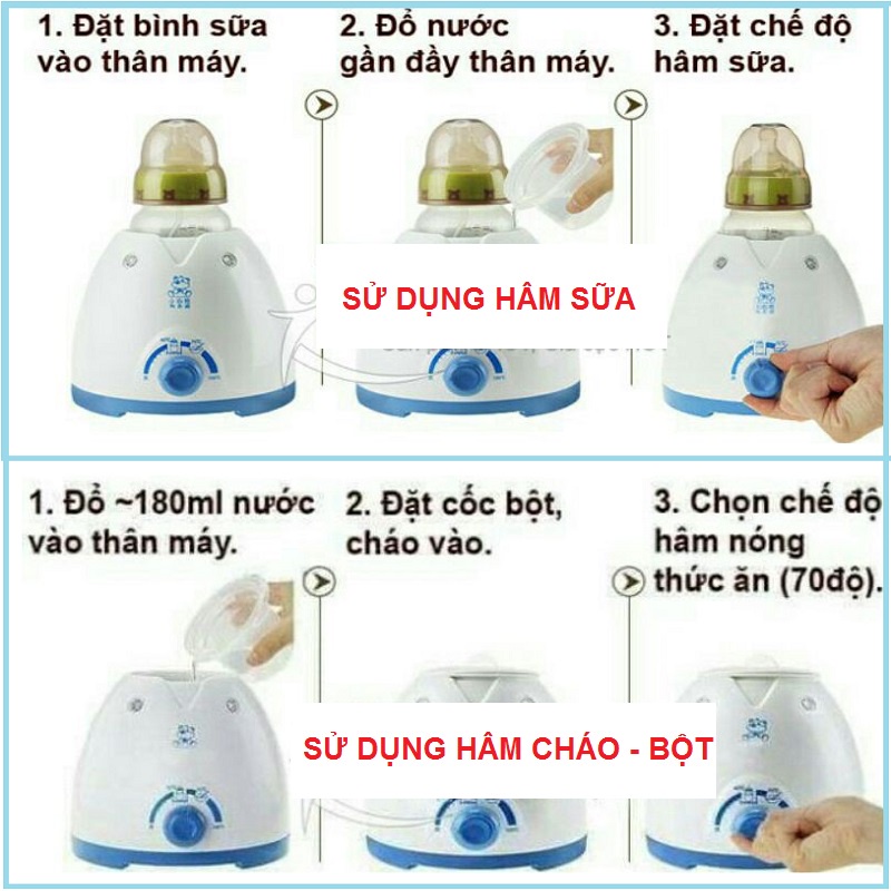 Máy Hâm Sữa Cháo Bột Và Thức Ăn Cho Bé YAMMY YM-18B