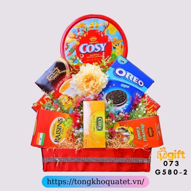 Giỏ Quà Tết Mẫu Giỏ 560 - 600 ( 8 Giỏ Quà Tết ) | BigBuy360 - bigbuy360.vn