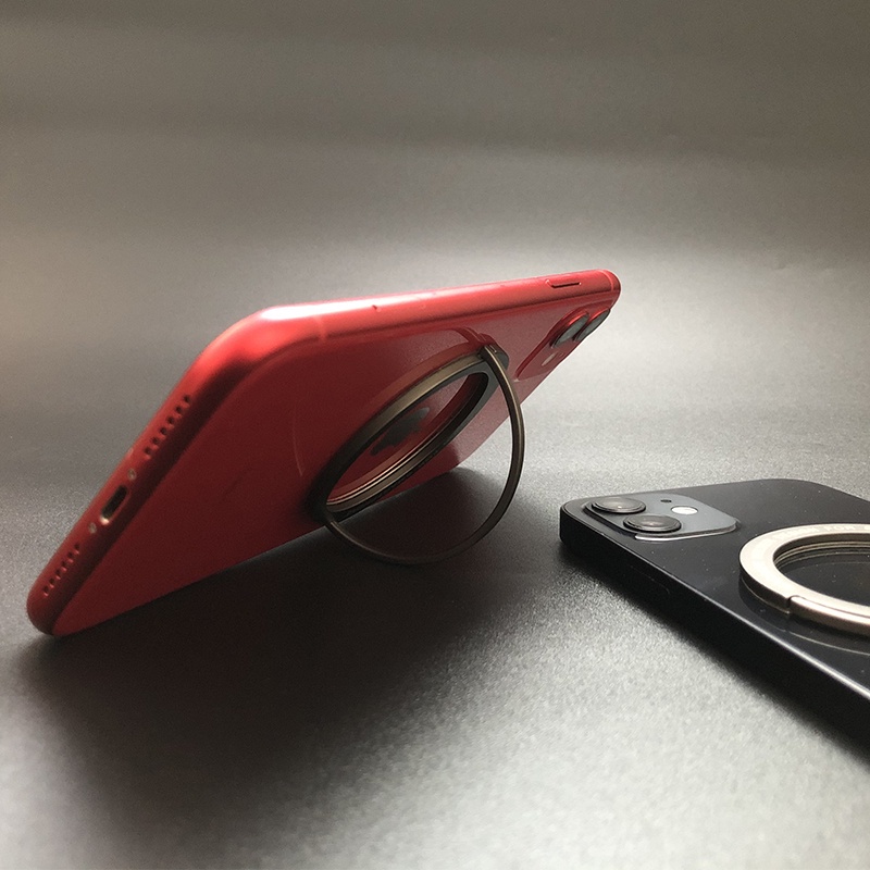 Phù Hợp Nhẫn Đỡ Điện Thoại Bằng Kim Loại Hít Nam Châm Để Bàn Cho iPhone 12 13ProMax