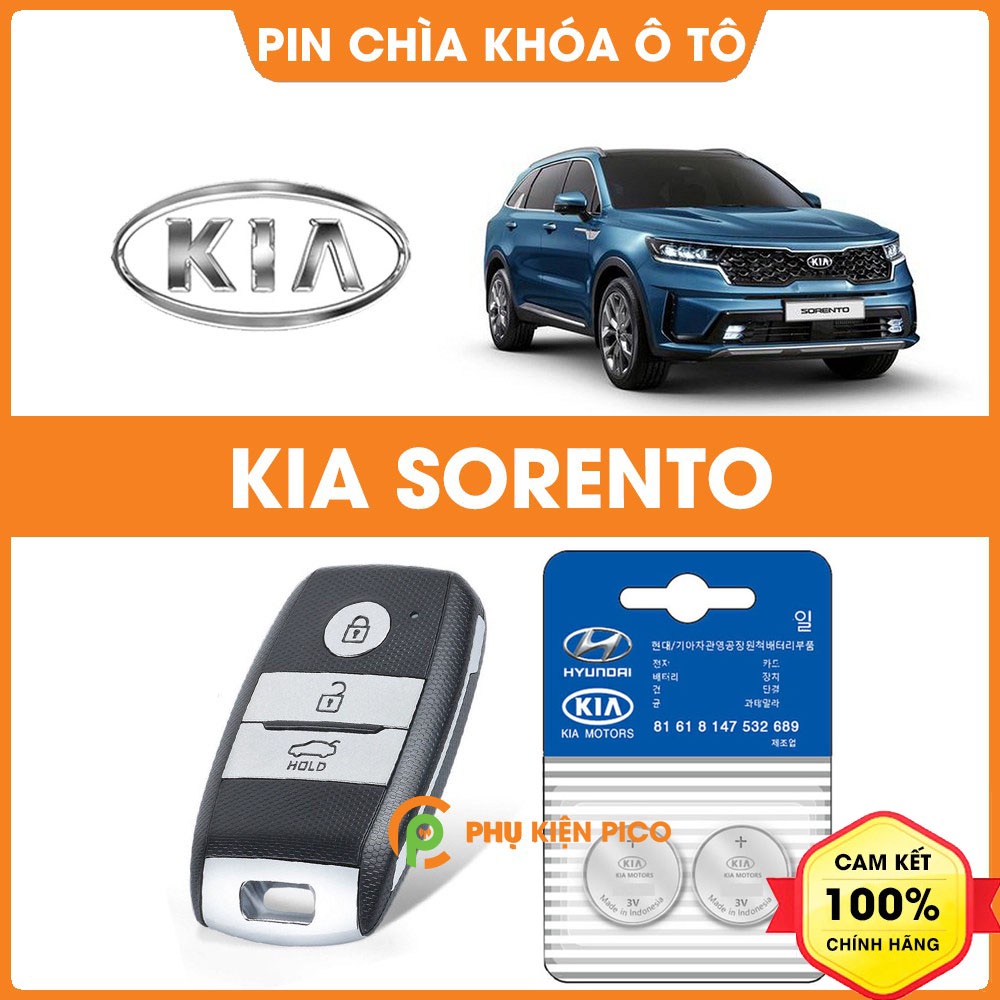 Pin chìa khóa ô tô KIA Sorento chính hãng KIA sản xuất tại Indonesia 3V Panasonic