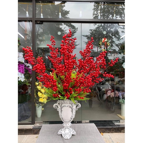 Đào đông đỏ cao cấp, một cành 12 nhánh hàng đẹp to tròn, hàng laoji 1 không dính quả