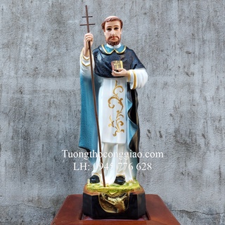 Tượng Thánh Đa Minh 60cm composite