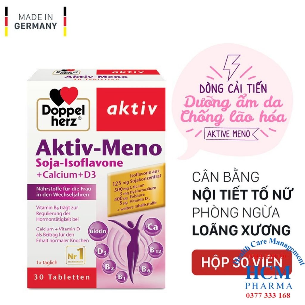 Viên uống cân bằng nội tiết tố nữ Doppelherz Aktiv-Meno hộp 20 viên nhập khẩu Đức DVN24