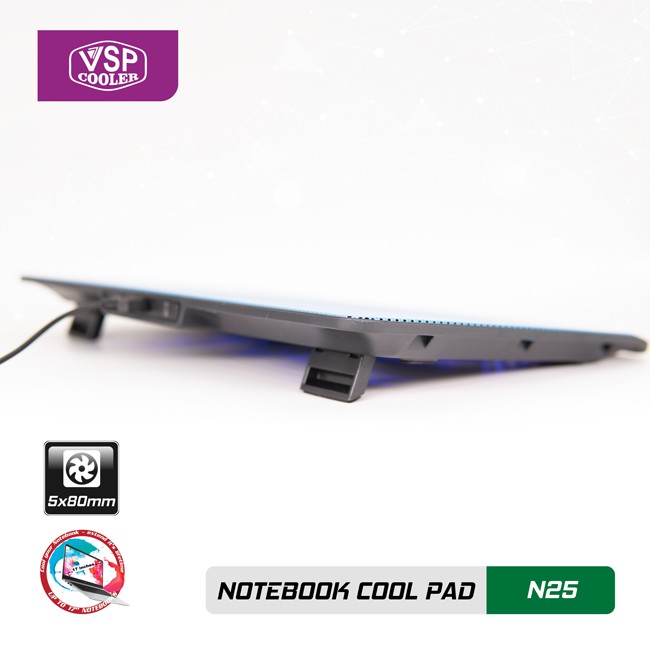 Đế Tản Nhiệt VSP Cooler N25 (5*Fan 8cm )